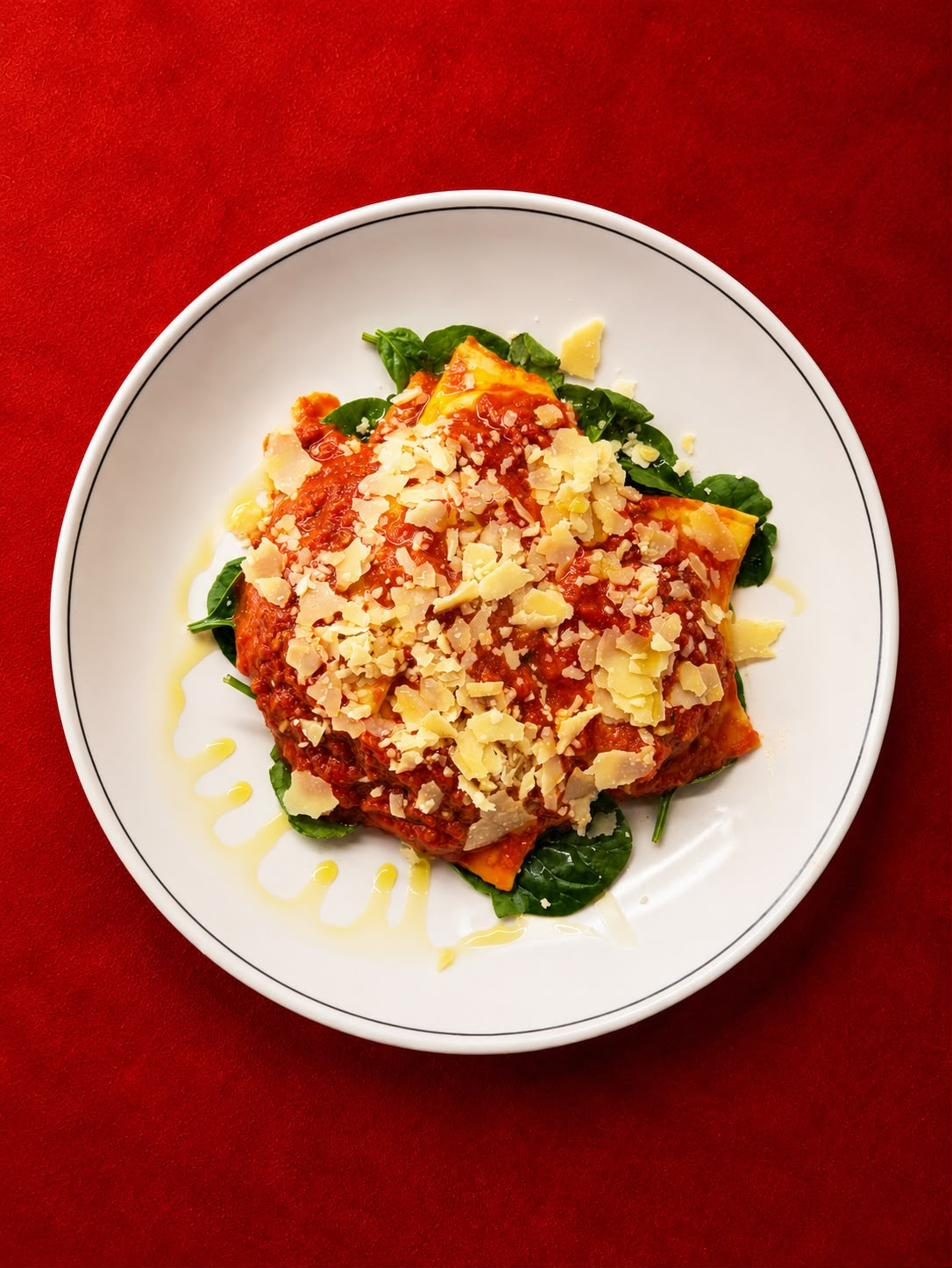 Spinach and Ricotta Ravioli at Saporito, Doncaster East
